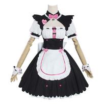 Nekopara Chocola Vanilla Maid Dress Cosplay Anime Cat Girl Full Role Play Costume XL
