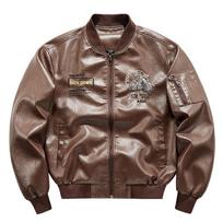Mens Oversized Biker Jacket With Stand Collar Embroidery Loose Fit Windproof Nylon Motorcycle Outerwear black
