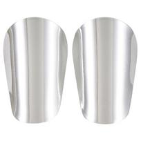1 Pair Mini Soccer Shin Guards Lightweight Football Shin Pads Anti-Slip Protective Equipment Shin Guards for Youth and Adults 1 Silver S China Mainland