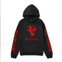 Anime Bleach Zaraki Kenpachi Funny Graphic Hoodies Vintage Oversized Hooded Hip Hop Long Sleeves Cotton Hoodie Men Women Clothes M