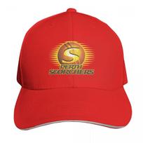 Perth Scorchers Custom Sticker Baseball Cap Low Profile Unstructured Unisex For Men Women Outdoor Golf Running Hiking red