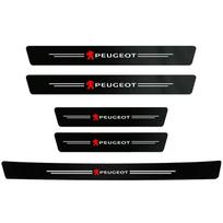 Car Door Sill Carbon Stickers For Peugeot 208 3008 308 2008 207 107 508 607 106 406 407 307 206 301 408 5008 4008 For Peugeot