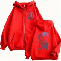 Anime Jojo Bizarre Adventure Steel Ball Run Zipper Hoodie Male Manga Jotaro Kujo Zip Up Jacket Men Women Fashion Vintage Hoodies XL