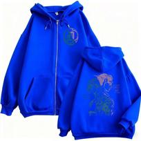 Anime Jojo Bizarre Adventure Steel Ball Run Zipper Hoodie Male Manga Jotaro Kujo Zip Up Jacket Men Women Fashion Vintage Hoodies 5XL