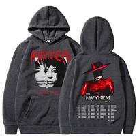 Lady Gaga The Mayhem Ball Tour  Hoodies Trendy Hip Hop Vintage Long Sleeve Men Women Fleece Oversized Tracksuit Streetwear M black
