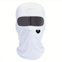 With Cool Print Printed Face Cover Cross Breathable Cycling Balaclava  Cycling Equipment Style A black