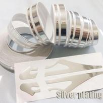 Decoration Multicolor Racing Double Line Tape Car Body Decal Pinstripe Steamline  Vinyl Sticker silver plating