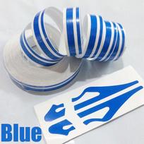 Decoration Multicolor Racing Double Line Tape Car Body Decal Pinstripe Steamline  Vinyl Sticker blue