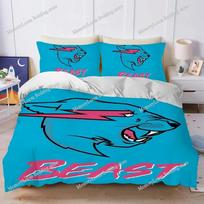 Video Blogger Duvet Cover Set Home Style Bedding Soft Laundry Cotton Bed M-MrBeast-s Four Seasons Student Dormitory Home Textile AU Single 140x210cm