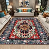 VIKAMA Non-slip Graphene Heated Mat Fast Heat Portable for Living Room Home Decor 40X60CM gray