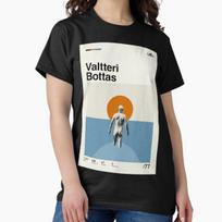 Valtteri Bottas Modern Mid Century Poster Classic T-Shirt 3XL black