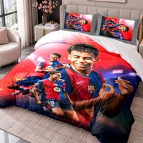 Lamine Yamal 3Pcs Bedding Set Duvet Cover With Two Pillowcases For Bedroom Home Decoration 180cmx210cm
