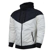 Men's Casual Sporty Windbreaker Hooded Running Jacket for Teenagers S
