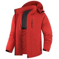 Thick Cotton Jacket For Men, Solid Color, Loose Fit, Thick And Warm Cotton Jacket XL