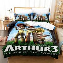 Arthur et les minimoys Bedding Set Duvet Cover Full Queen King Size Pillowcase Bed Printed Set Aldult Kid Bedroom Single Twin 70x133cm 2pcs black