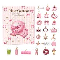 Christmas Advent Calendar Countdown Set with for Holiday Party Decorations One Size oranžinė
