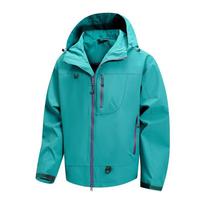 Mens Lightweight Hooded Windproof Waterproof Outdoor Jacket Hiking Casual Wear 2XL blue