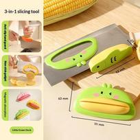 Duck Shape Kitchen Chopping Aid Silicone Magnetic Hand Guard Anti Slip Slicing Bone Cutting Labor Saving Food Prep Gadget žalia