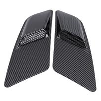 Vent Hood Air Intake Trim Cover Black Carbon Fiber Pattern Replacement for Ford Mustang GT 2015 2017