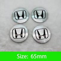 45-65mm Automobilio rato centrinio dangtelio lipdukas Emblema Priedai Honda Civic FIT Accord Prelude CRV 5-os kartos City XRV CRV HRV Odyssey 1Set(4Pcs)