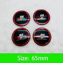 45-65mm Automobilio rato centrinio dangtelio lipdukas Emblema Priedai Honda Civic FIT Accord Prelude CRV 5-os kartos City XRV CRV HRV Odyssey 1Set(4Pcs)
