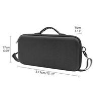 Hard Shell Storage Case Mac Mini M4/M4 Pro Business Travel Organizer Black Oxford Fabric, Ultra-Soft Lining