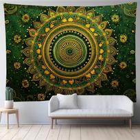 Nordic Mandala Tapestry Large Bohemian Wall Hanging Psychedelic Hippie Home Decor Art Backdrop Cloth 70x100cm28x39in brown