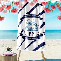 Preston North End Fc Print Beach Towel, Large Soft Quick Dry Towel for Beach Camping Swimming 70cmx140cm(27x55inch) blue