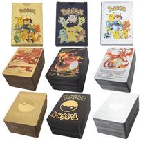 55 vnt. Pokemon kortų VSTAR GX EX VMAX MEGA TAG TEAM Energija Treneris Charizard Pikachu Retų kolekcija Mūšio korta A24 German - 55PCS sidabras