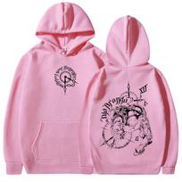 Anime JoJo Keisti Nuotykiai Hoodies Drop Dio Over Heaven Manga Megztiniai Vyrams Moterims Laisvalaikio Patogumas Ilgomis Rankovėmis Vilnos Puloveris S pink