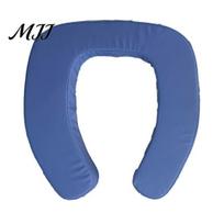 Anti-slip Toilet Seat Cover Waterproof Fastener Tape Soft Thick Design Ergonomic Cushion Bathroom Travel Dormitory Accessories Dirt Proof mėlyna