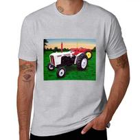 David Brown Classic Tractors Painting T-Shirt anime customs design your own Short sleeve tee workout shirts for men XXXXL gray