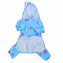 Dog Raincoat Waterproofing Windproof Rain Jacket Lightweight Puppy Rain Clothes for Small Medium Dogs blue