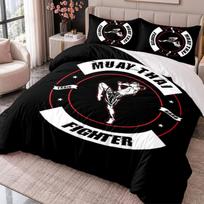 Muay Thai Gym 3Pcs Bedding Set Duvet Cover With Two Pillowcases For Bedroom Home Decoration 135cmx200cm