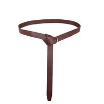 Medieval Faux Leather Medieval Viking Knight Belt Copper Coin Waist Bag Cosplay Role Playing Stage Prop One Size gray