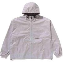 Bape Lux Sport Pattern Jacquard Nylon Hooded Jacket 0ZXLJM140315N L white