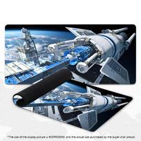 Dark Space Large Gaming Mouse Pad XXL Cosmic Satellite Deskmat Non-Slip Rubber Game Mouse Mat Computer Keyboard Mats Gamer 700x400x2mm gray