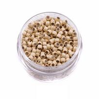 1000 Pcs Micro Beads Silicone Nano Rings Hair Rings Lined Hair Beads  Salon 13 brown