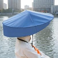 Nylon Sun Shade Cap Pongee Head Mount Umbrella Practical Gift Hands Free Umbrella Hat  Beach