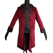 Vintage Men Tailcoat Jacket In Elegant Black For Gothic Steampunk Costume Parties 3XL brown
