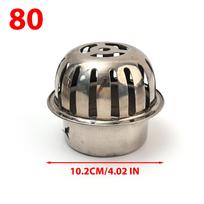 50/60/75/80/90mm Lauko stogo latako dangtelis Nerūdijančio plieno drenažo dangtelis Užsikimšimą stabdantis grindų latako dangtelis Lietaus vamzdžių dangteliai Reikmenys 2pcs