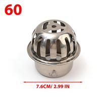 50/60/75/80/90mm Lauko stogo latako dangtelis Nerūdijančio plieno drenažo dangtelis Užsikimšimą stabdantis grindų latako dangtelis Lietaus vamzdžių dangteliai Reikmenys 3pcs
