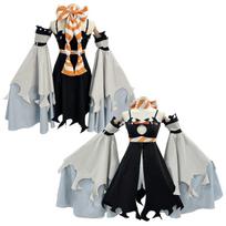HOLOUN Gachiakuta Anime Amo Cosplay Costume Boot Covers Dress Scarf Shorts Sleeves Convention Halloween Christmas Gift L gray