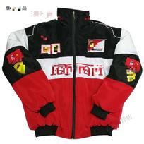 F1 Embroidered Racing Jacket Unisex Women Vintage Cycling Coat M black