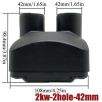 42/60/75/90mm Air Outlet Vent Cover For 2KW 5KW Air Diesel Parking Heater Parts For Webasto Eberspacher Car Truck Bus Caravan 42mm 2 Hole 2KW gray