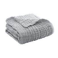 Muslino antklodė Vasarinė sofa Mėtoma Kvėpuojanti Vientisos spalvos Muslino vystyklas Miela antklodė lovai, sofai, kelionėms, atostogoms 35cm gray
