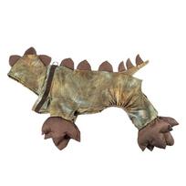 Dinozaurų transformacijos šuns kostiumas su pavadėliu - Šiltas keturkojis drabužis Šiba Inu, Korgi ar mažiems šunims Extra Extra Small beige