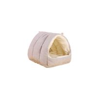 Thickened Fleece Small Bird Nest Warm Indoor Pet House Soft Cotton Fabric Cozy Shelter for Small Birds and Small Animals One Size šviesiai pilka spalva