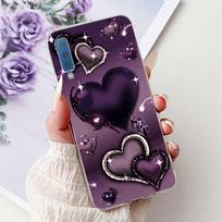 Skirta Samsung Galaxy A7 (2018 m) Dėklas Mielas Katukas Madingas Dažytas Dangtelis Minkštas Silikoninis Dėklas Samsung A7 A750F 2018 Fundas Samsung A7 2018