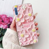 Skirta Samsung Galaxy A7 (2018 m) Dėklas Mielas Katukas Madingas Dažytas Dangtelis Minkštas Silikoninis Dėklas Samsung A7 A750F 2018 Fundas Samsung A7 2018